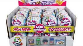 Zuru 5 Surprise Mini Brands Wave 2 Blind Box Full Case Unboxing Review Mini Doll Foods