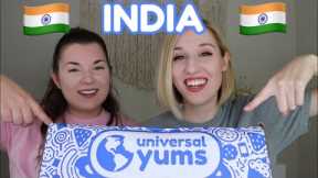 TASTING INDIAN SNACKS! Universal Yums | Super Yum Box | July 2022 🇮🇳
