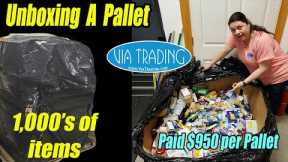 Unboxing a Pallet of 1,000's of items From Via Trading - Check it out & how we are gonna sell it