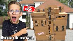 UNBOXING a AMAZON RETURNS PALLET WORTH £5000! *WE PAID £500*