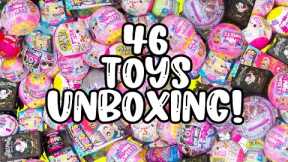 Unboxing 46 NEW Blind Bags! HUGE Unboxing Party