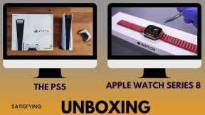 Unboxing PS5 and Apple Watch Series 8 || ASMR Unboxing of PS5 and Apple Watch Series 8
