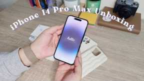 #1 ASMR Unboxing iPhone 14 Pro Max (Space Black) | Accessories & Camera Test
