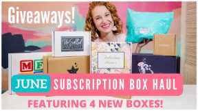 June Subscription Box Haul Unboxing + Chat + Coupons + Giveaways | Hello Summer Subscription Boxes