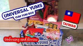 Taiwan UNIVERSAL YUMS Subscription Box Unboxing & Taste Test | May 2023 Yum-Yum Box