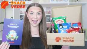 TASTING SNACKS FROM GREECE | SnackVerse subscription box unboxing