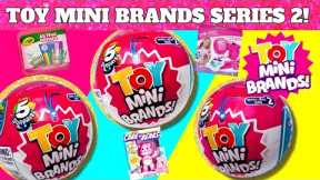 UNBOXING Toy Mini Brands Series 2! ! Zuru 5 Surprise Ball Blind Bag Toy Opening!