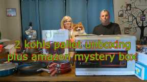 kohls 2 pallet unboxing plus amazon mystery box
