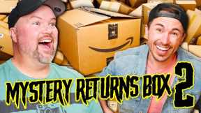 Unboxing ANOTHER $35 AMAZON MYSTERY BOX & Getting WAY MORE Than We Paid! - ROUND 2