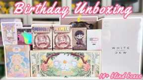 14+ Blind Box Birthday Unboxing | Popmart, MJ Studio, Finding Unicorn, Instinctoy + Anime Figure!