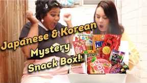 Korean + Japanese Mystery Snack Box Unboxing Mukbang 2020 || Kawaii Bites