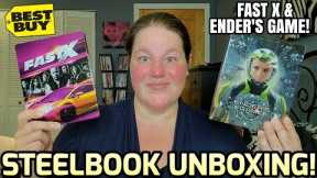 FAST X AND ENDER'S GAME STEELBOOK UNBOXING!!! | Best Buy Exclusive 4k Steelbooks