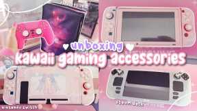 unboxing new kawaii gaming accessories for nintendo switch, steam deck, and ps5 💖🎮 ft. PlayVital