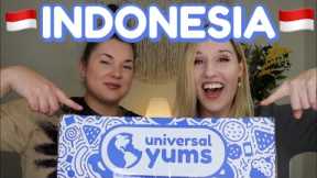 TASTING INDONESIAN SNACKS 😋 | Universal Yums | Super Yum Box | July 2023 | Indonesia