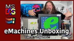 Unboxing a SEALED eMachines PC from 2000. Can it play GAMES?!