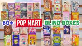POP MART 60+ BLIND BOX UNBOXING | Yoki | Zoe | Dimoo | SKULLPANDA | Kenneth | Disney | Azura | Molly