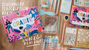 Grabie Scrapbook Club Box Unboxing and Review (super cute stationery!) + Journal With Me! ☁