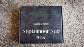 September 2023  Cloth and Paper Subscription Box Unboxing