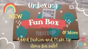 Thredup Fun Box Unboxing! PLUS Extra Clothes & Makeup Items!*FOR SALE*