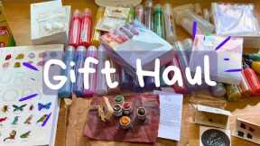 Unexpected Art Supply Treasures: Viewer Gift Haul Unboxing