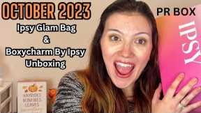OCTOBER 2023 IPSY GLAM BAG AND BOXYCHARM BY IPSY UNBOXING | IPSY PR UNBOXING