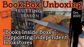 Books Inside Boxes Oct 2023 Subscription Book Box UNBOXING Supporting Independent Bookstores