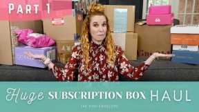 Unboxing 15 Subscription Boxes 2021 - Part 1