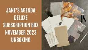 Unboxing Jane’s Agenda  November Deluxe Subscription Box  @JanesAgenda