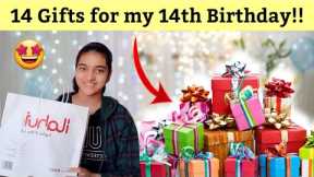 14 Gifts for my 14th Birthday!! 🎁🤩 | *Surprise gifts🤫* | Birthday Gifts Unboxing | Bani's Fun Place