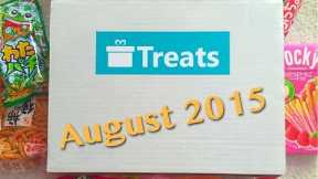 Treats Subscription Box August 2015 Opening Food Snacks Candy