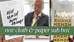 UNBOXING: Cloth & Paper | November Cloth & Paper Subscription Box | November 2023
