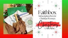 Faithbox Review and Unboxing: Monthly Subscription Box for Christian Women - Christmas Megabox