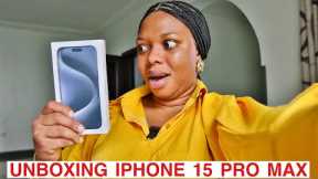 UNBOXING IPHONE 15 PRO MAX| SUPRISE CHRISTMAS GIFT FROM MY HUSBAND| FILMING GADGETS.