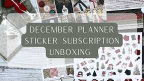 December Sticker Subscription Unboxing