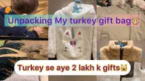 Turkey Gifts unboxing 2023 😍|| Turkey se aye 2 lac k gifts 🙀|| unboxing baby girl gifts👶