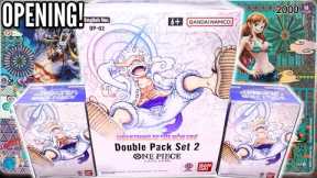 One Piece Card Game: Unboxing The DOUBLE PACK SET 2 (Awakening of A New Era)
