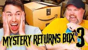 What's Inside a $35 AMAZON MYSTERY BOX?! (hint: We Got WAY MORE Than We Paid) - ROUND 3!
