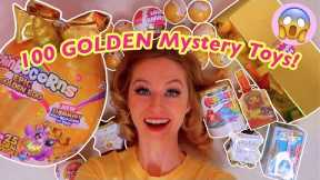 UNBOXING 100 *GOLDEN* MYSTERY TOYS!😱✨(MONOPOLY CHEST, MINI BRANDS, TREASURE X, GIANT GOLD EGG ETC!)🤭