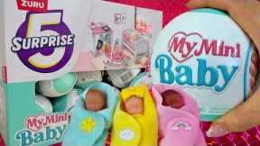 5 SURPRISE MY MINI BABY SERIES 1 Unboxing Full Box Mystery Capsule Toys