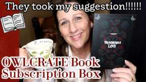OWLCRATE Young Adult Book Subscription Box February 2024 UNBOXING | Treacherous Love