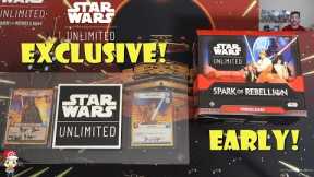 EXCLUSIVE, EARLY Star Wars Unlimited Opening! Signed Cards! Early PreRelease Kit!