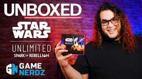 Star Wars Unlimited Spark of Rebellion Unboxing and GIVEAWAY!