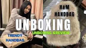 My first unboxing video 😇||Handbag Unboxing and Review॥H&M hangbag 👜