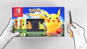 Nintendo Switch PIKACHU EDITION Console Unboxing (Pokémon Let's Go Eevee & Pikachu)