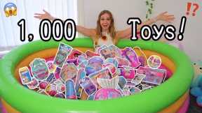 I FILLED MY *SWIMMING POOL* WITH 1,000 MYSTERY TOYS!!!😱💦👙⁉️ (LUCKY DIP CHALLENGE!👀) | Rhia Official♡