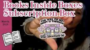 Books Inside Boxes Books Subscription Box UNBOXING | Love this bookish sticker! March 2024