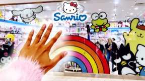 BUYING *ANYTHING* I TOUCH AT THE SANRIO STORE! *BLINDFOLDED!* #sanrio
