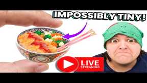 Yoshinoya? Unboxing 5 RIDICULOUS Mini Food Mystery Boxes 🔴 LIVE EXPERIENCE 🔴