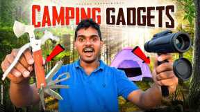 Awesome & Useful Camping Gadgets Unboxing in Wild 🔥🔥 క్యాంపింగ్ కోసం టూల్స్…😱😱 Telugu Experiments