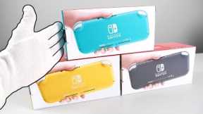 Nintendo Switch Lite Console Unboxing (All Colors) - Zelda, Minecraft, Fortnite